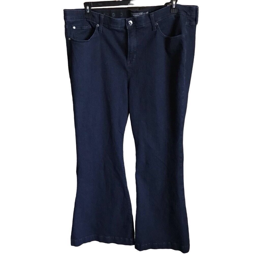 Torrid Plus Size 22 boot cut blue jeans high rise denim women’s